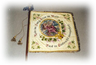 Fahne des M&auml;nner-Gesang-Vereins Alterk&uuml;lz, R&uuml;ckseite